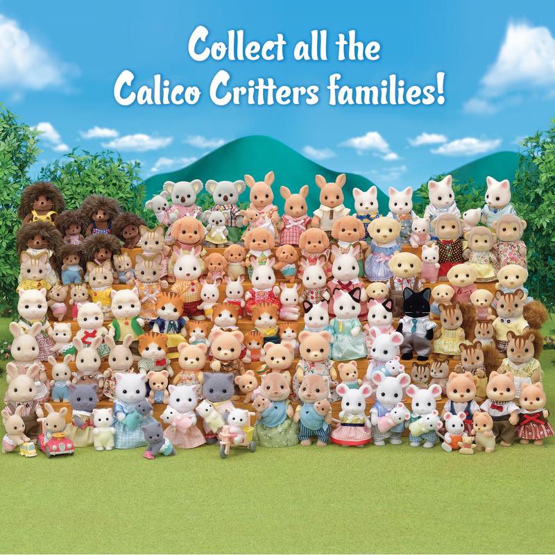 Calico Critters Teeny Popcorn Pals, Set of 3 Collectible Doll Figures, Online Exclusive