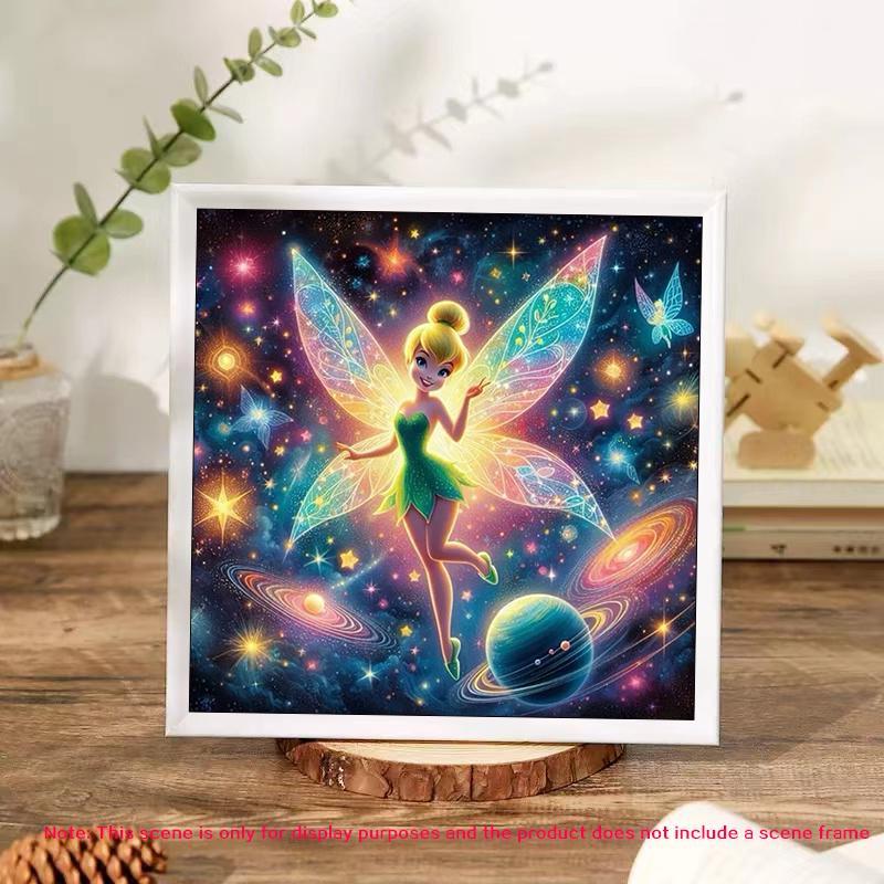 Cartoon Fairy Pattern DIY Diamond Arts Colorful Painting Kit without Frame, DIY 5D Diamond Arts Colorful Painting Kit, Wall Art Decor for Home Living Room Bedroom