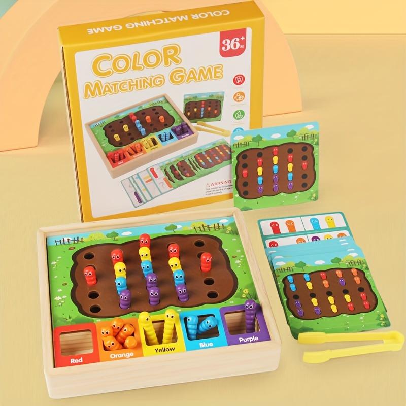 Children's educational early childhood wooden color classification insect catching game hands-on brain interactive toy , Pet Owners