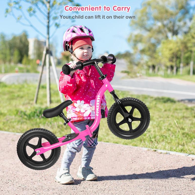 TERRAMUS Kids Balance Bike 2 Year Old, Toddler Bike for 24 Months to 5 Years Old Girls Boys, Early Learning Interactive Push Bicycle with Steady Balancing, Birthday Gift with Adjustable Handlebar Seat balance bike