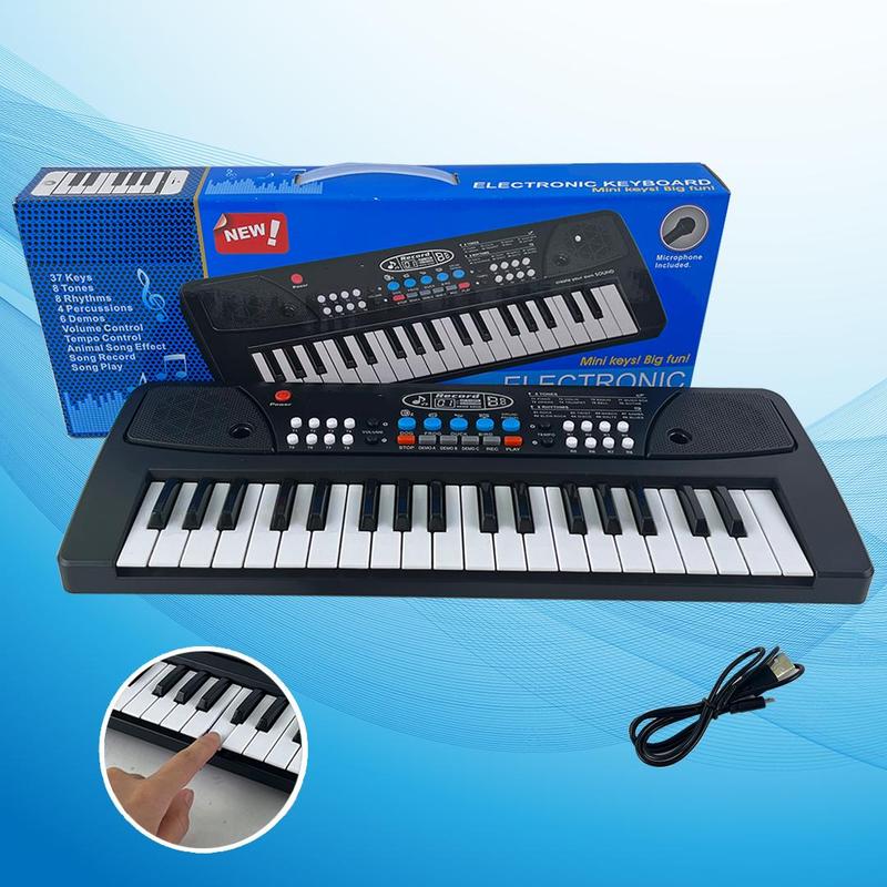 37-key Electric Piano Keyboard, Musical Instrument Gift for Kids, Digital Music Teaching & Learning Toys, Birthday Gift, Musical Instruments & Accessories