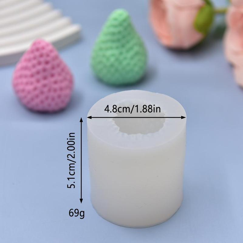 Strawberry Shaped Candle Silicone Mold, DIY Candle Making Mold, Candle Making Tool For Home Decor