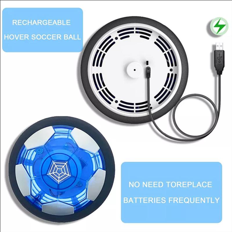 Hover Soccer Ball Rechargeable Floating with Led Lights Indoor Air Football Game Set