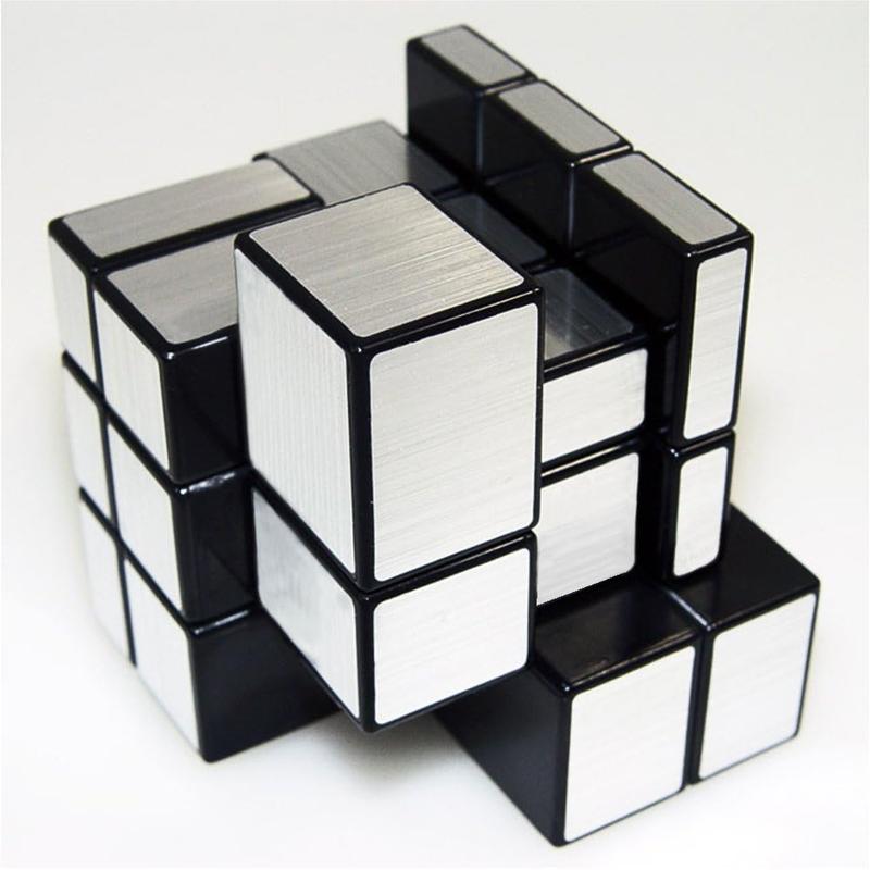 TANCH Mirror Speed Magic Cube 3X3 Puzzle For Children & Adults Kids Silver-