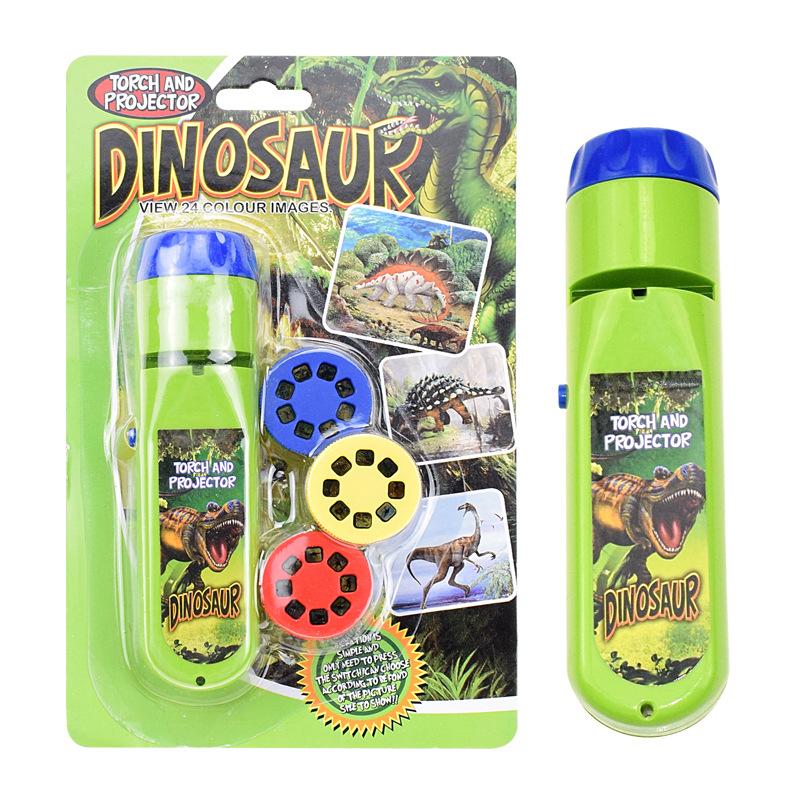 Projection Flashlight Children Projector Light Cute Cartoon Dinosaur Animal Space Night Photo Light Bedtime Learning Fun Toys
