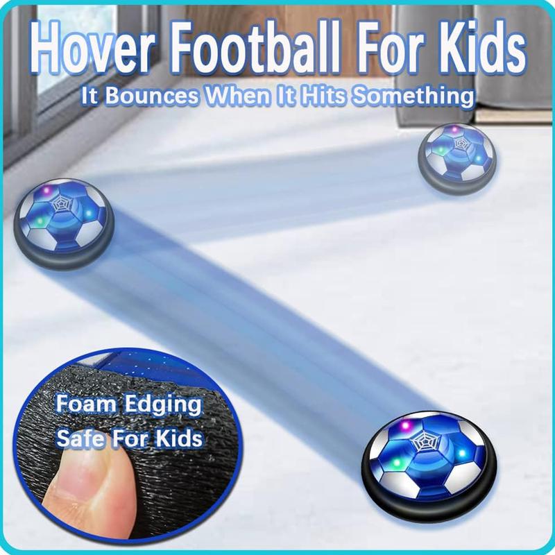 Hover Soccer Ball Rechargeable Floating with Led Lights Indoor Air Football Game Set