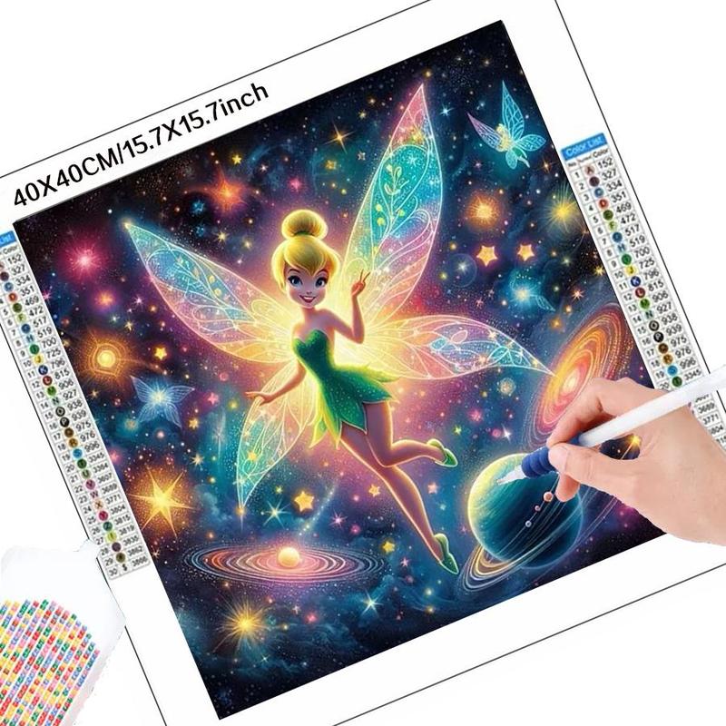 Cartoon Fairy Pattern DIY Diamond Arts Colorful Painting Kit without Frame, DIY 5D Diamond Arts Colorful Painting Kit, Wall Art Decor for Home Living Room Bedroom