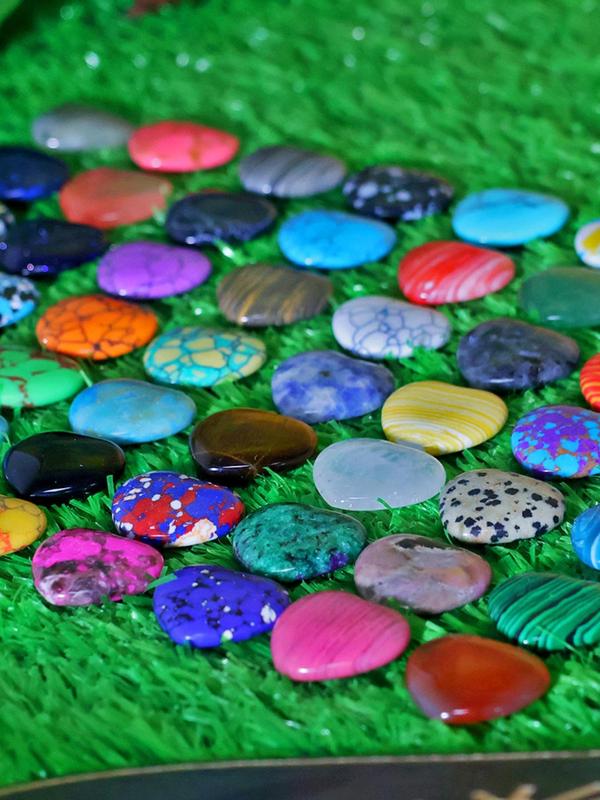 Random Heart Shaped Natural Stone, 10 20 30 Pieces Diy Jewelry Making Supplies for Necklace and Bracelet, Fashion Accessories for Women & Girls for Holiday Engagement Gift