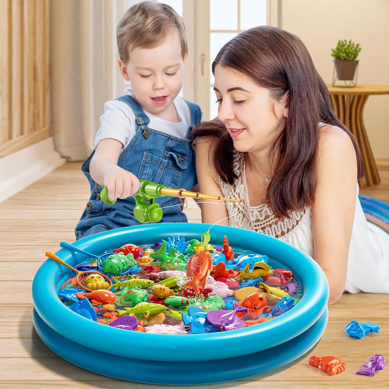 Lodestone Fishing Game Toy , Small Pool Toys for Child,  Water Toys Indoor and Outdoor, Summer Toys for , Gift for Party and Holiday