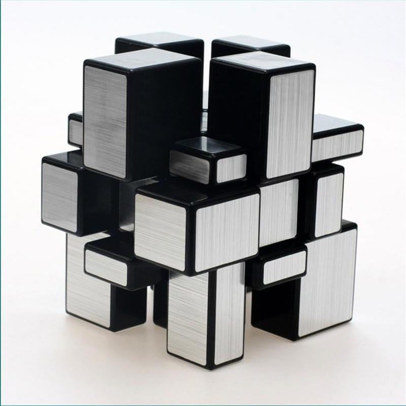 TANCH Mirror Speed Magic Cube 3X3 Puzzle For Children & Adults Kids Silver-