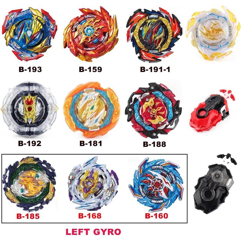 Bey Battling Top Burst Gyros Toy Set Toy Gift For Children Boys Ages 6 8 10 12+ Combat Battling Game 10 Burst Spinning Tops 3 Two Way Launchers Grip Starter