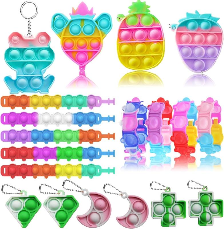117 PCS Party Favors Toys for Kids 4-8 8-12, Pop Fidget Toys, Treasure Box Toys for Classroom