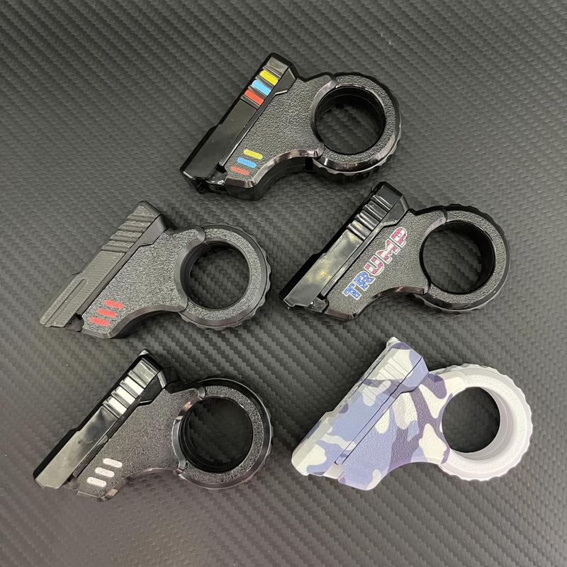 Fidget Slider 3D Printed Fidget Toy Gadget Novelty Toy Toys Stress Relief Relax EDC Gyro Finger Toy Ring Fingertip Textured Spinner Flip ASMR ADHD 3+