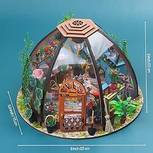 DIY Star Garden Miniature Dollhouse Kit - Complete Set with Easy Assembly Instructions
