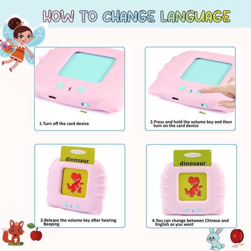 FREE TO FLY Talking Flash Cards: 384 Sight Words Speech Therapy Toys Learn Alphabet ABC Letters Colors Number Shapes Animals Learning Toys Educational Preschool Gifts