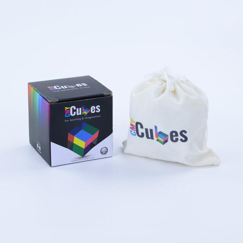 The Original CMY Cube - Cyan, Magenta & Yellow Optical Color Cube - Teaches Subtractive Color Mixing - Educational STEAM & Sensory Tool