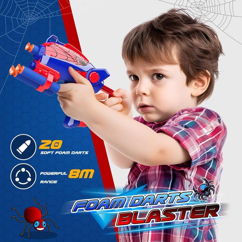 Spider Shooting Toys for 3-12 Year Old Boys,Shooting Targets for Guns Toys for Ages 5-7 4-6 6-8 Outdoor Game Garden Toys Family Fun for Birthday Halloween Xmas Easter Gifts for 3-12 Year Old Boys Kids