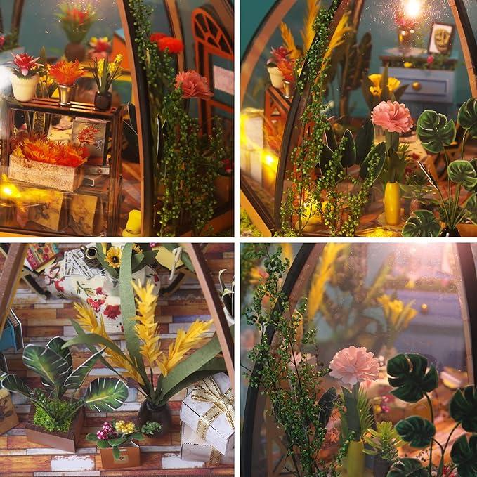 DIY Star Garden Miniature Dollhouse Kit - Complete Set with Easy Assembly Instructions
