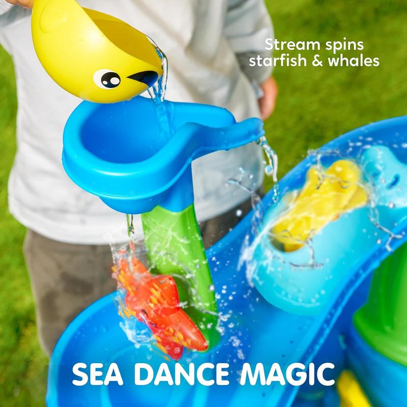  Water Table for Kids, 3-Tier Water Sand Table Outdoor Play Toys for Kids Boys Girls, Includes 18 Pcs Water & Sand Accessories, Ideal for Summer Beach Backyard Park Activities