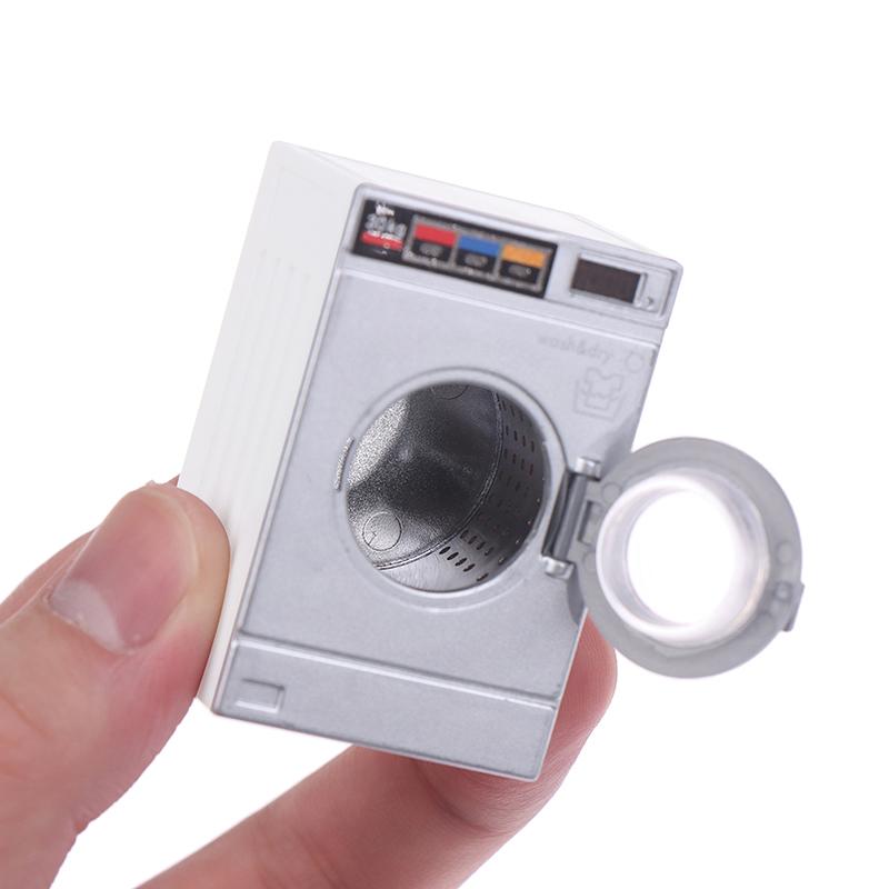 New Fashion 1:12 Dollhouse Miniature Washing Machine Home Appliance Laundry Model Decor Toy