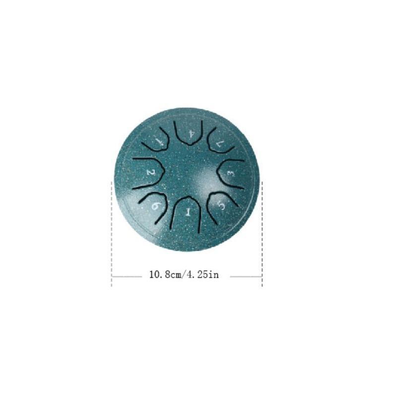 8 Tone Steel Tongue Drum, 4.5 Inch D Key Steel Tongue Drum with Drumsticks, Musical Instrument for Beginners, Musical Instrument for Home School