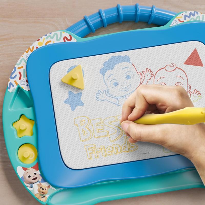 Cocomelon Magnetic Drawing Board - Mess-Free Play & Creative Exploration for Toddler Artistic Development with Instant Blank Canvas and Easy Erasing - Educational Learning Toy for Toddlers