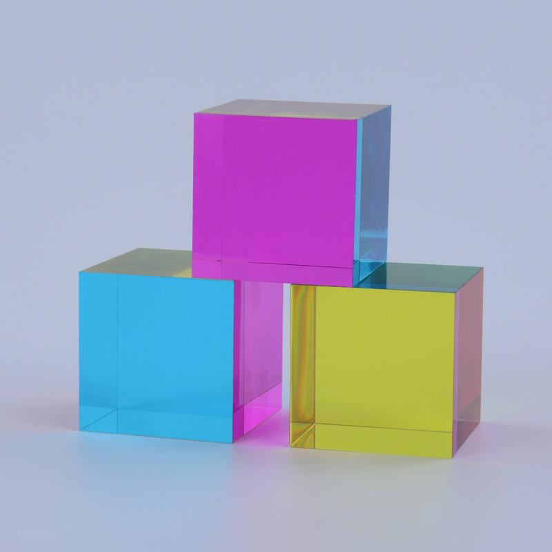 The Original CMY Cube - Cyan, Magenta & Yellow Optical Color Cube - Teaches Subtractive Color Mixing - Educational STEAM & Sensory Tool