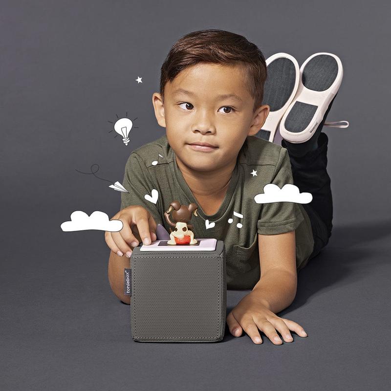 Tonies Gray Toniebox Starter Set with Playtime Puppy Tonie and Charging Station
