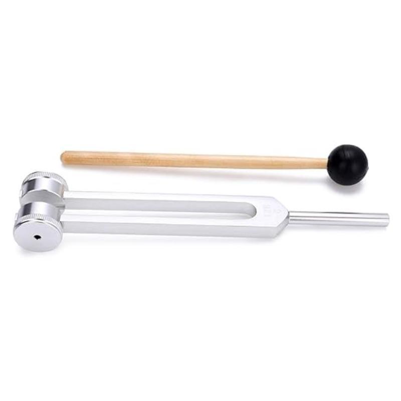 128hz Professional Tuning Fork (1 Set), Balancing Body Mind, Reducing Stress Tool, for Sound Therapy, Meditation and Yoga