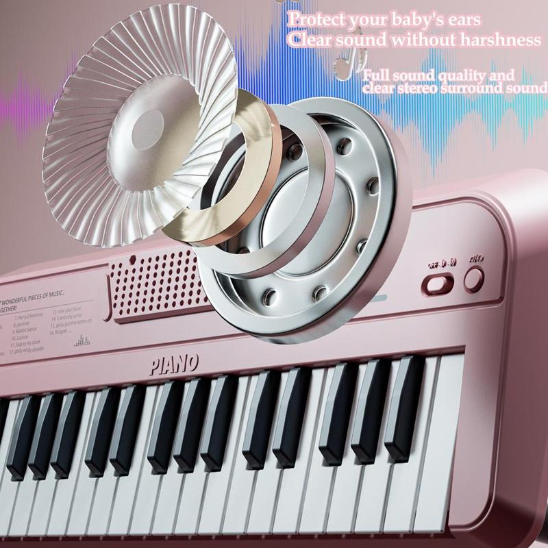 37 Key Electronic Piano Toy, 1 Set Musical Instrument Toy with Microphone, Mini Music Playing Toy, Educational Toy for Kids