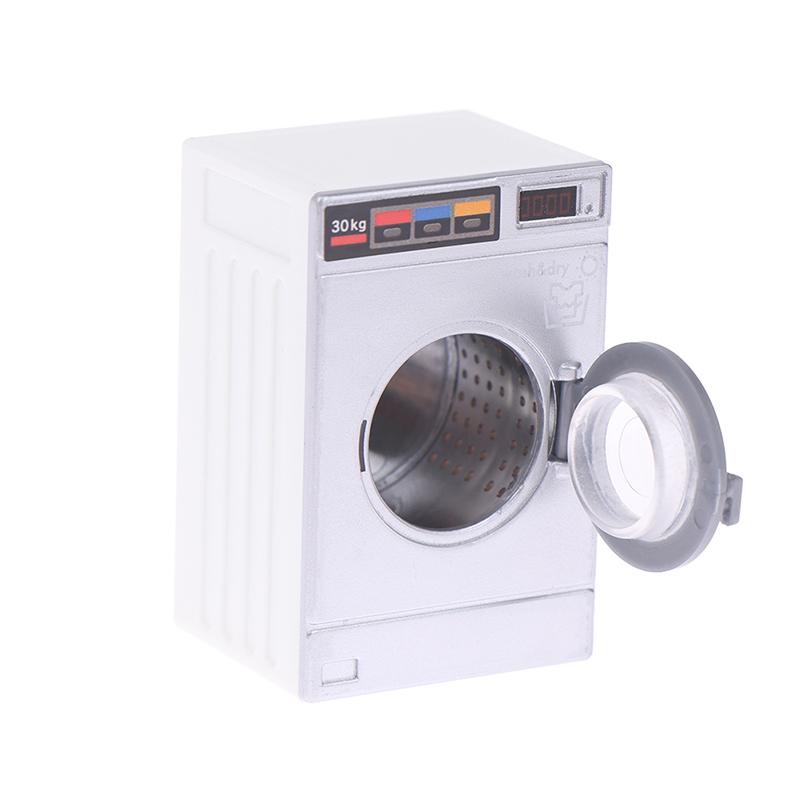 New Fashion 1:12 Dollhouse Miniature Washing Machine Home Appliance Laundry Model Decor Toy