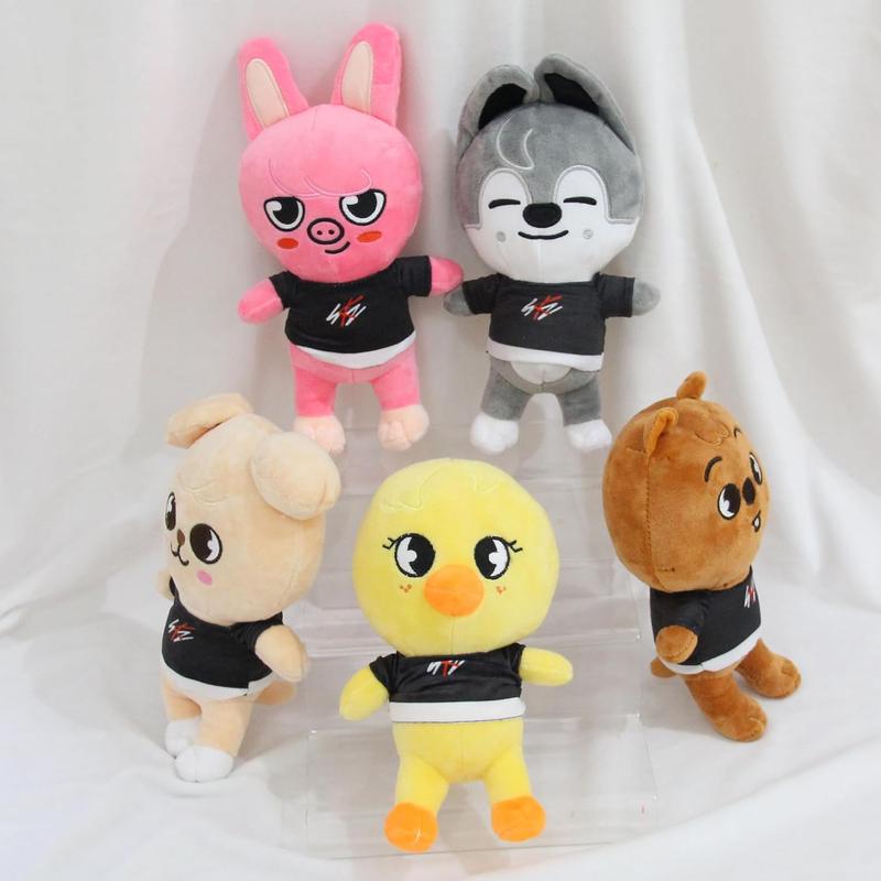 8 PCS Plushies Stray Kids Plush Toys Set 8 Inches Cute Stuffed Animals Toy Stray Kids Ideas for Fans Boys and Girls