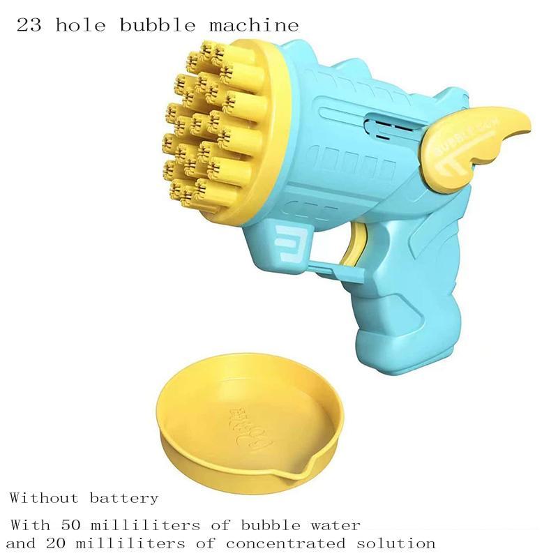 Bubble Machine without Battery, 23 Hole Bubble Machine for Outdoor, Automatic Bubble Maker for Birthday Gift