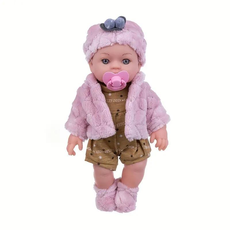 12 Inch Lifelike Silicone Reborn Doll, Simulated Doll Toy, Soft Rubber Toy, Birthday Gift, Hand Figurine for Holiday Gift