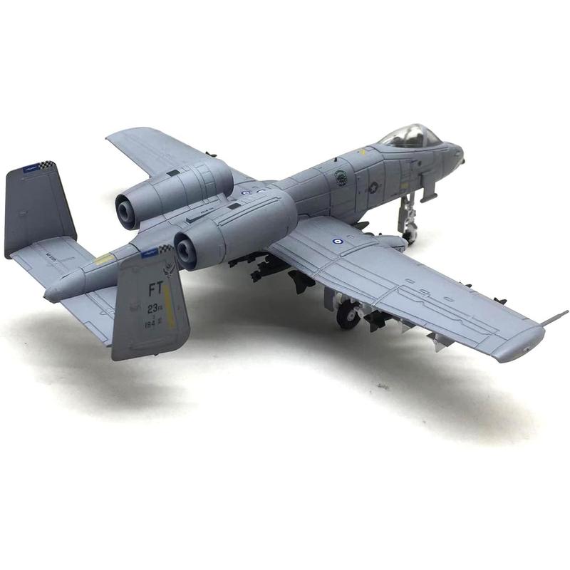 Enatuther 1 100 A-10 Warthog Model A10 Thunderbolt II Jet Plane Attack Plane Fighter Military Model Diecast Plane Model for Collection or Gift
