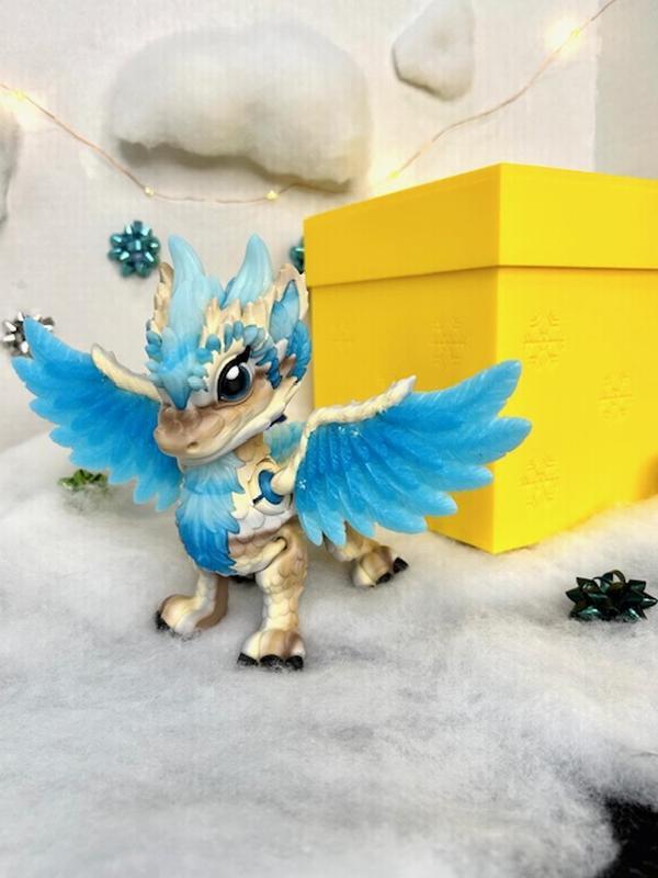 Monster Egg Large Articulated Dragon with extra goodies added Articulating Items 3d printed fun