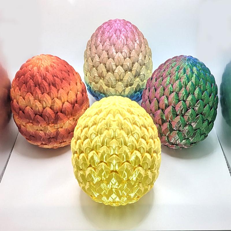 Baby Dragon Egg with Baby Dragon 3D Printed Figurine