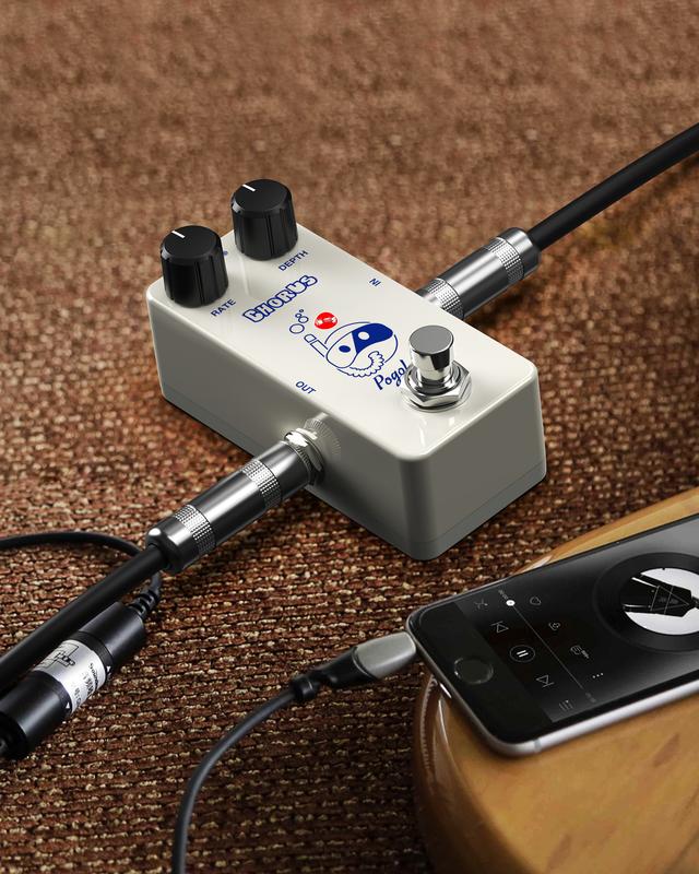 POGOLAB Chorus Pedal, Chorus Guitar Pedal, Mini Analog Chorus Pedal, True Bypass for Electric Guitar