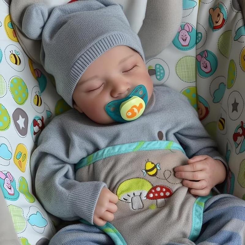 BABESIDE Lifelike Reborn Baby Dolls Boys - 17-Inch Real Baby Feeling Realistic-Newborn Baby Dolls Full Body Vinyl Anatomically Correct