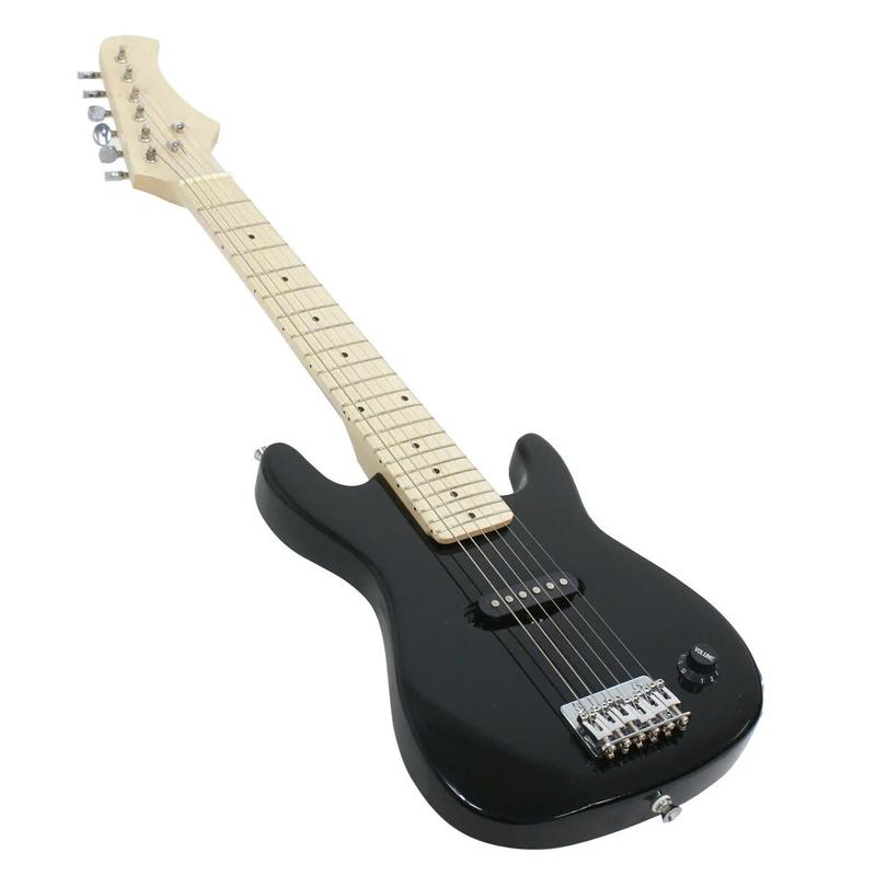30-inch Kids Electric Beginner Guitar 3 4 Size W Amp & Accessories Pack, Right-Handed Black - YOUTH MUSIC