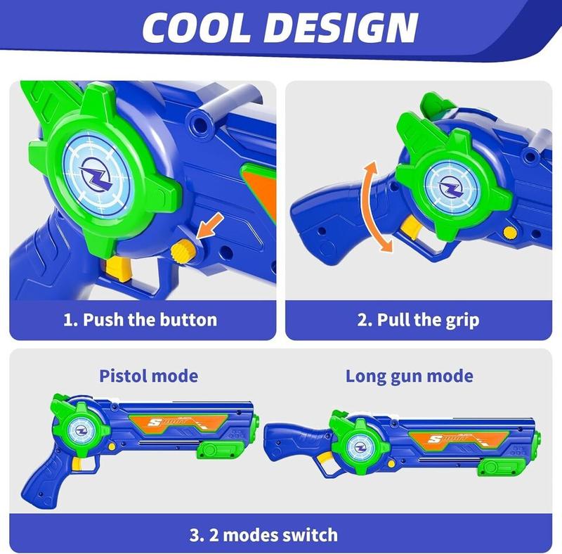 Dual Flight Foam Gliders with LED Lights - Versatile Airplane Launcher Toy Set