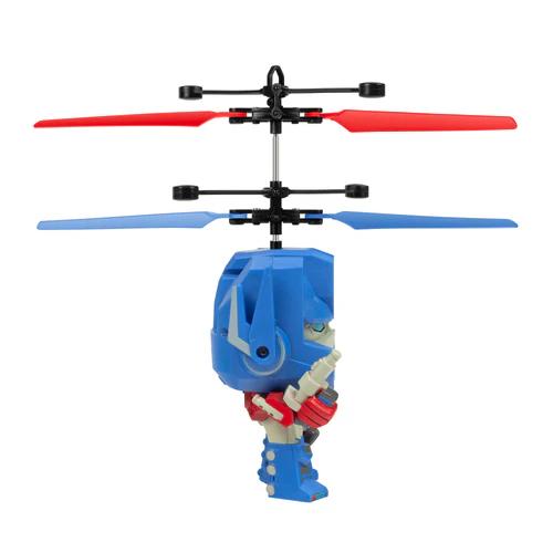 Transformers Bumble Bee & Optimus Prime Big Head Figure Sensor Flying Helicopter