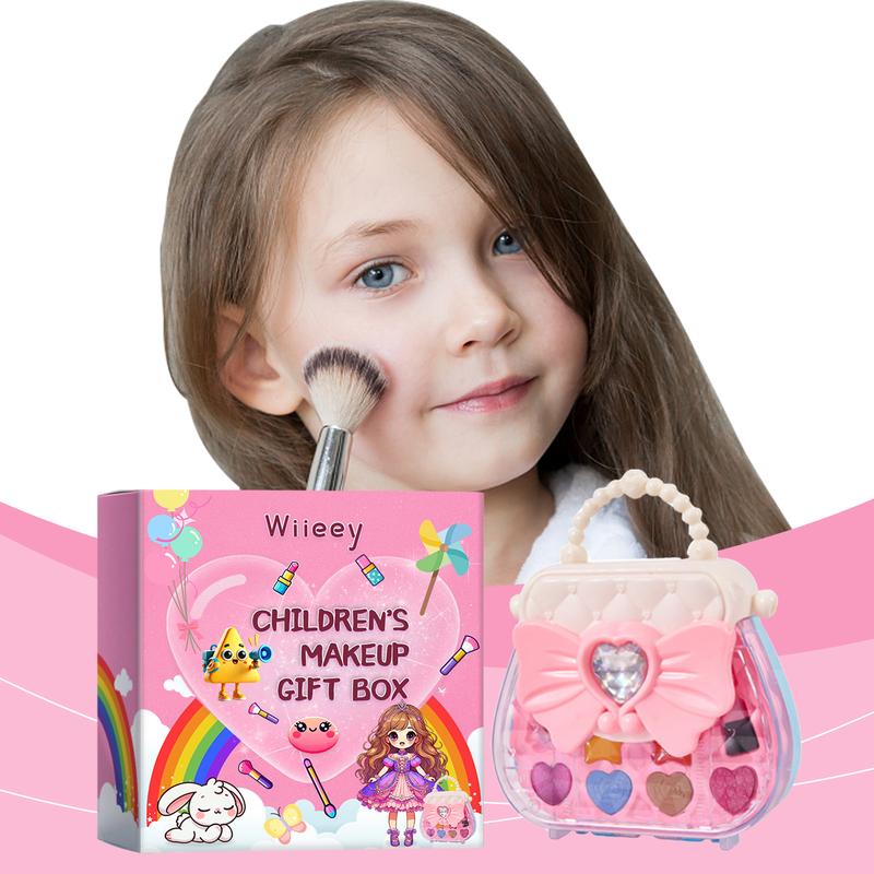 Kids Washable Makeup kit for Girls, Real Makeup Set Toddler Make up Kit with Unicorn Cosmetic Bag, Kid Play Make up Set Christmas Birthday Unicorn Gift Toys for 3 4 5 6 7 8 9 10 Year Old Girl