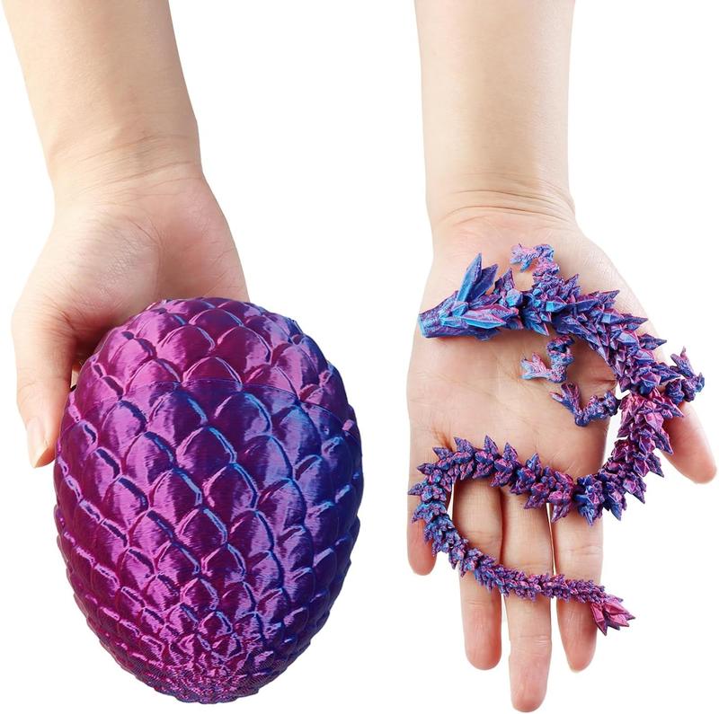 Surprise 3D Dragon Egg - Year of the Dragon - Desk Fidget Room Decor Spring Dragon & Egg Design Statue