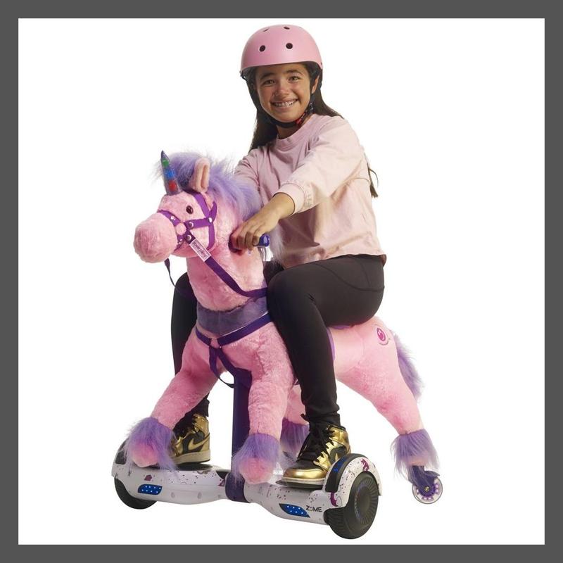 Power Pony Princess Powered Rideable Pony Ride-On for Girls Kids LED 3-Speed