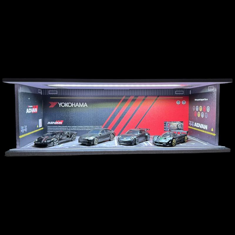 Diecast Hot Wheels Diorama Parking Garage Model 1:64 Scale