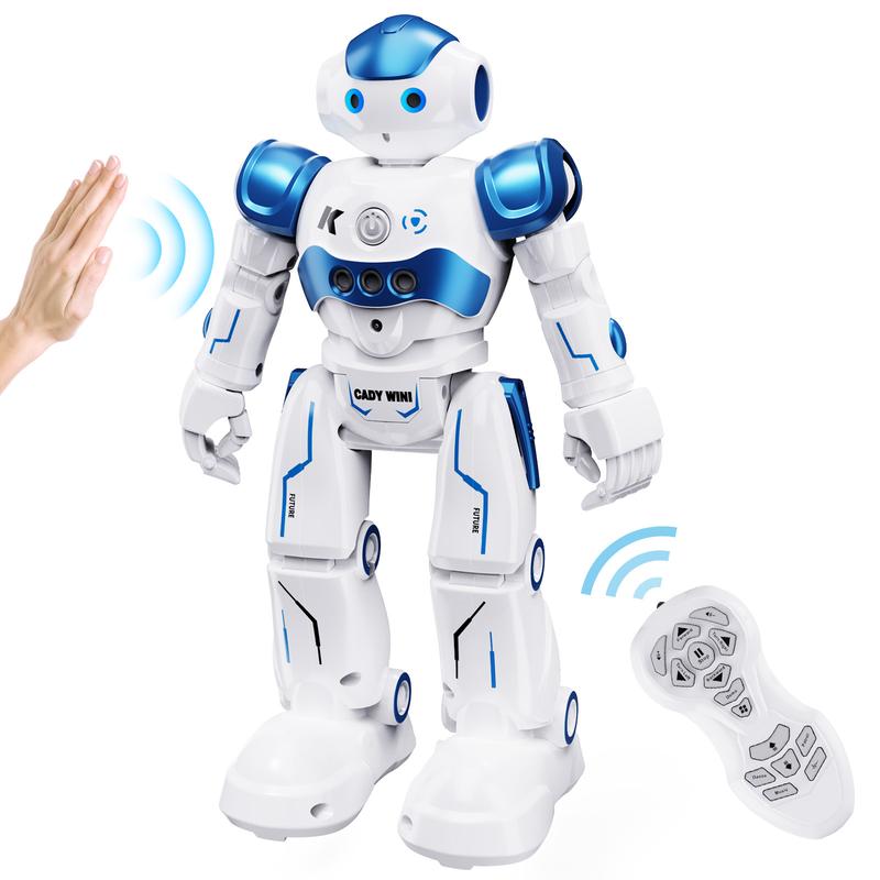SGILE RC Robot Toy, Gesture Sensing Remote Control Robot for Kids Age 3 4 5 6 7 8 12 Year Old Boys Girls Birthday Gift Present, Blue