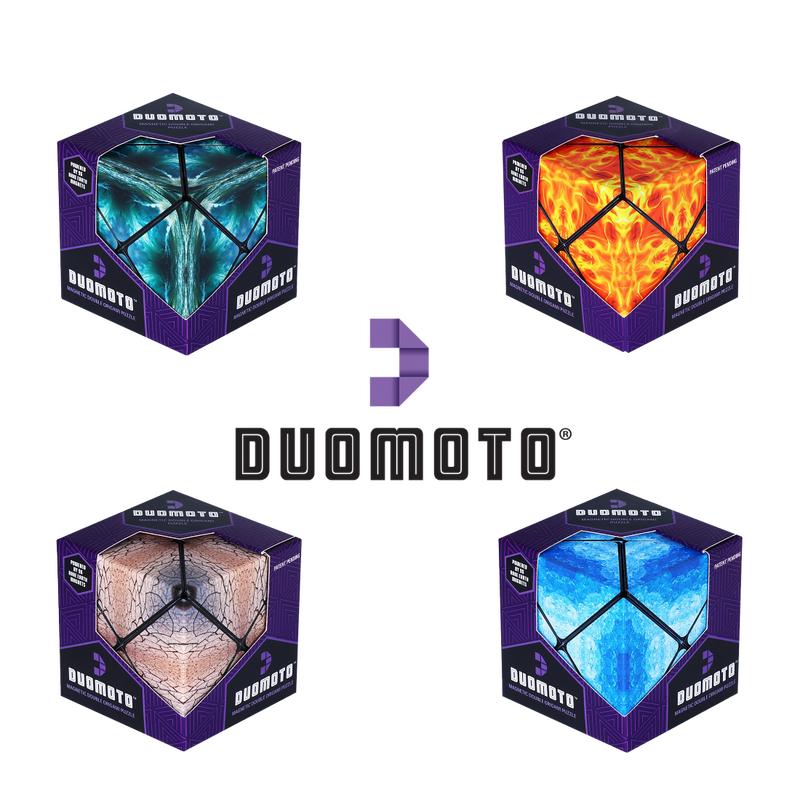 Duomoto Magnetic Transforming Cube - Shape Shifting Double Creativity Puzzle w  96 Rare Earth Magnets Transforms Into Over 100 Shapes  by Fun in Motion Toys Creators of Shashibo & Cubendi