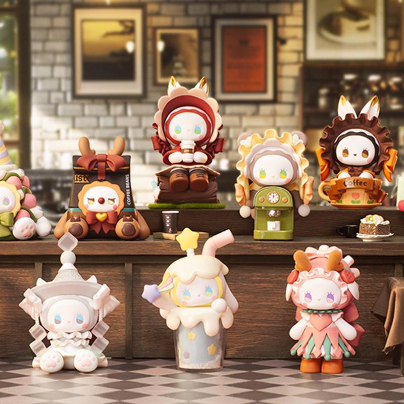Emma Secret Forest Coffee Shop Series Mystery Box, 1 8 Counts Cute Collectible Toys, Girl Birthday Party Gift, Room Desktop Decoration