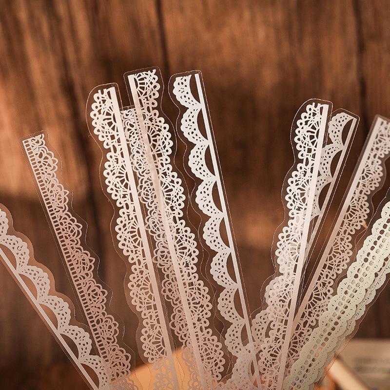 Lace Pattern Sticker, 40pcs set Waterproof Flower Bud Series Sticker, Decorative Sticker for Scrapbook, Diary Decoration, Gift Decoration